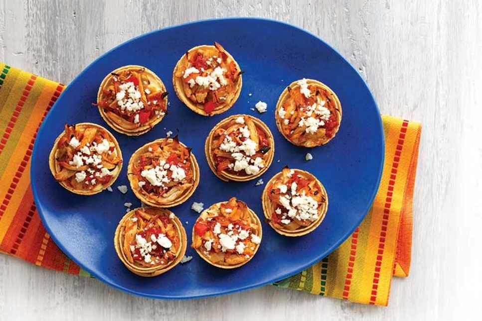 Baked Chicken Tortilla Cups