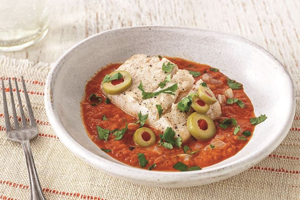 Sauteed Fish with Tomato-Pepper Sauce