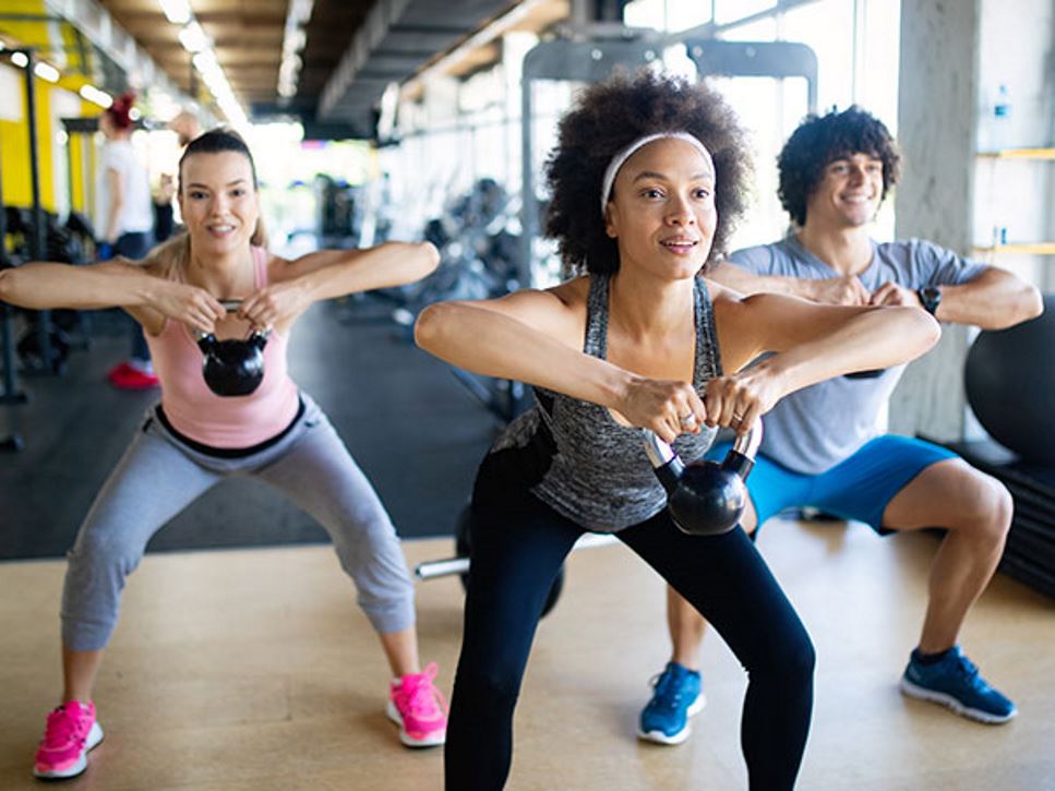 Group of people working out